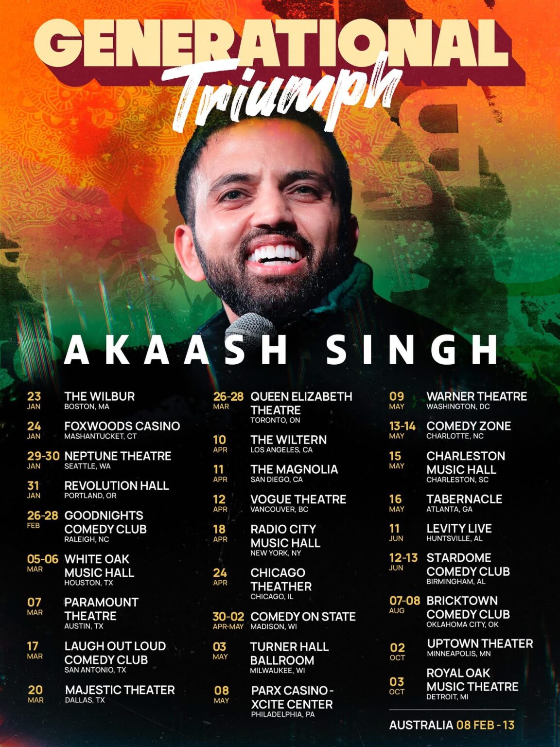 Tour poster